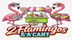 2 Flamingos and a Cart